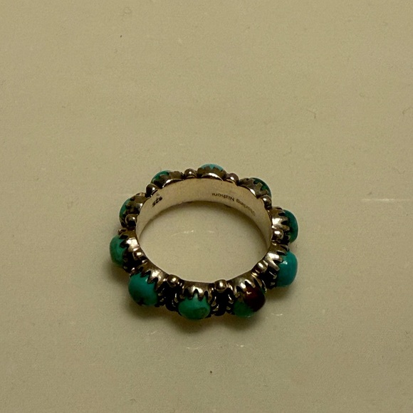 Turquoise and Silver Women's Ring - Picture 4 of 4